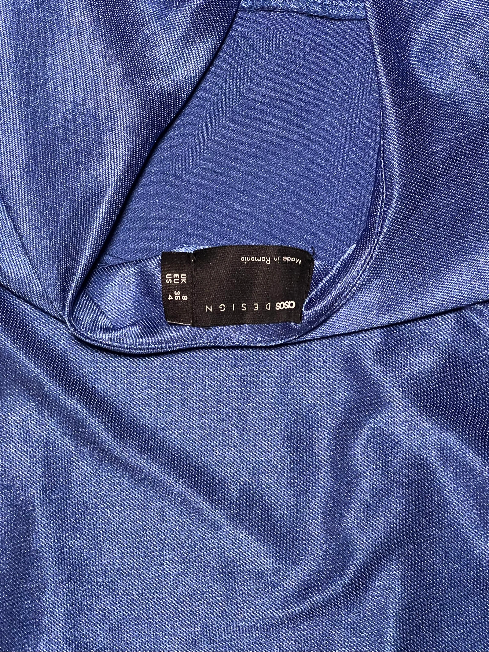 Electric blue backless dress with glitter – photo 6